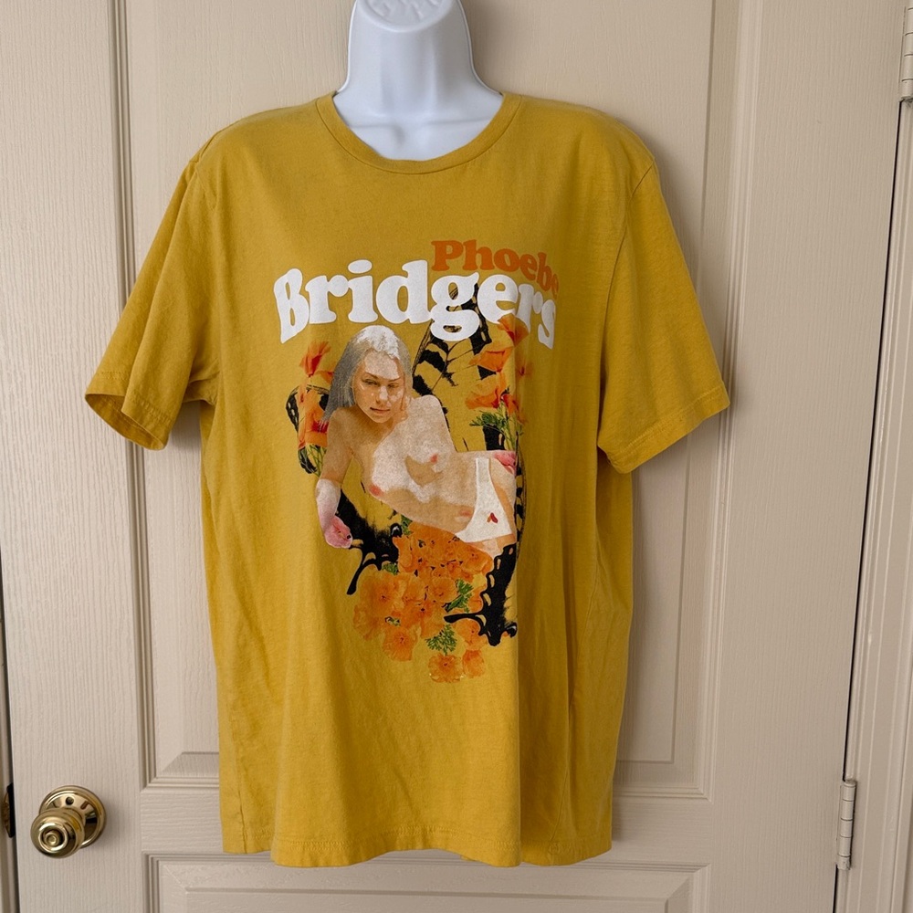 Yellow Phoebe Bridgers Shirt Unisex XL, EUC